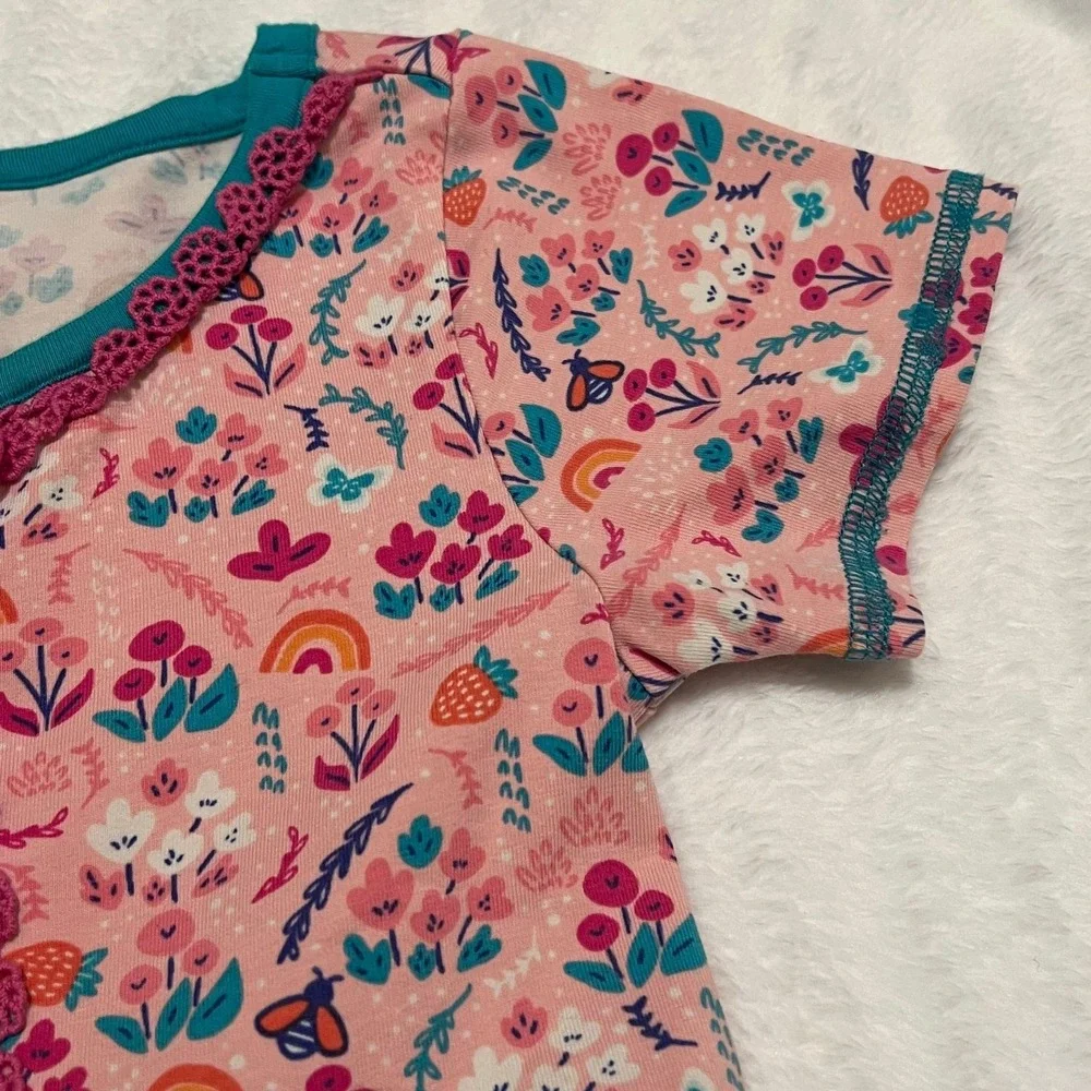 Wildflowers Size 4 Dress Happy Dress Pink Wild Flowers